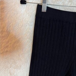 Princess Polly Kids Black Ribbed Leggings